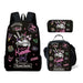 Kawaii Sanrio Kuromi Backpack Set For Students