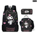 Kawaii Sanrio Kuromi Backpack Set For Students