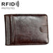 Kb186 Antimagnetic Rfid Mini Crazy Horse Texture Leather