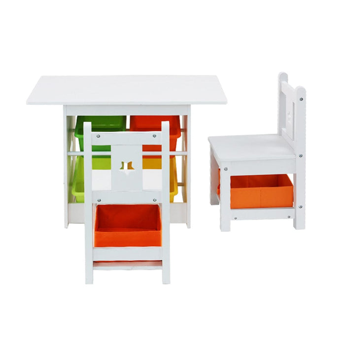 Keezi 3 Pcs Kids Table And Chairs Set Children Furniture