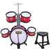 Keezi Kids 7 Drum Set Junior Drums Kit Musical Play Toys