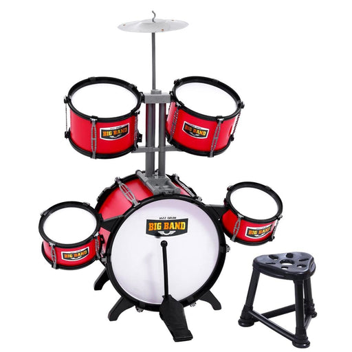 Keezi Kids 7 Drum Set Junior Drums Kit Musical Play Toys