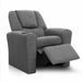 Keezi Kids Recliner Chair Grey Linen Soft Sofa Lounge Couch