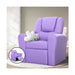 Keezi Kids Recliner Chair Purple Pu Leather Sofa Lounge