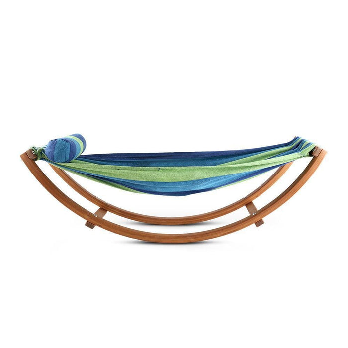 Keezi Kids Timber Hammock Bed Swing - Blue