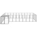 Dog Kennel Black 13.31 M² Steel Tbnxxtn