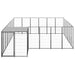 Dog Kennel Black Steel Tbnxxot