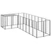 Dog Kennel Black Steel Tbnxxxp