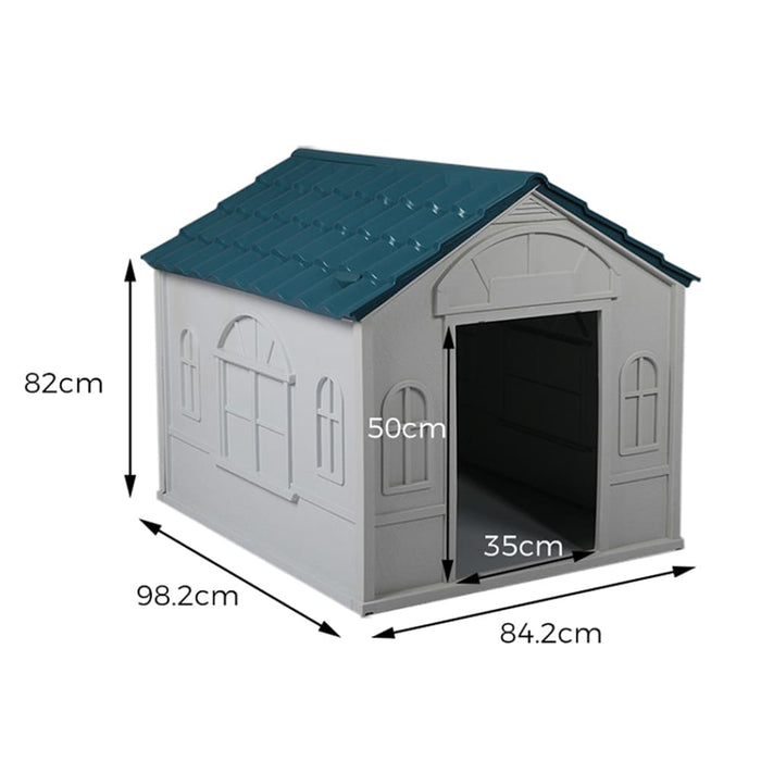 Dog Kennel Outdoor Indoor Pet Plastic Garden Large House