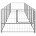 Dog Kennel Silver 6 M² Steel Tbnxoba