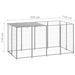 Dog Kennel Silver Steel Tbnxxbx