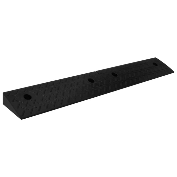 Kerb Ramps 2 Pcs 50x17.5x5 Cm Rubber Opbknb