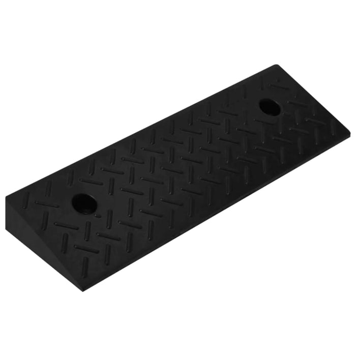 Kerb Ramps 2 Pcs 50x17.5x5 Cm Rubber Opbknb