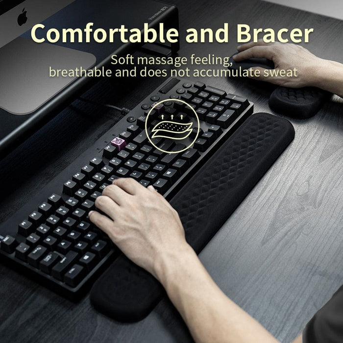 Keyboard And Mouse Wrist Rest Pad Padded Memory Foam Hand