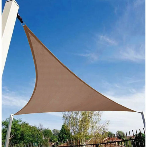 Khaki Regular Triangle Shade Sail Waterproof Polyester