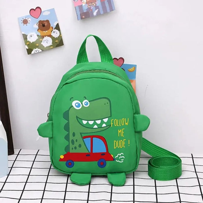 Kids Cartoon Dinosaur Backpack Anti Lost Bag