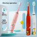 Kids Cartoon Electric Toothbrush With Replaceable Head