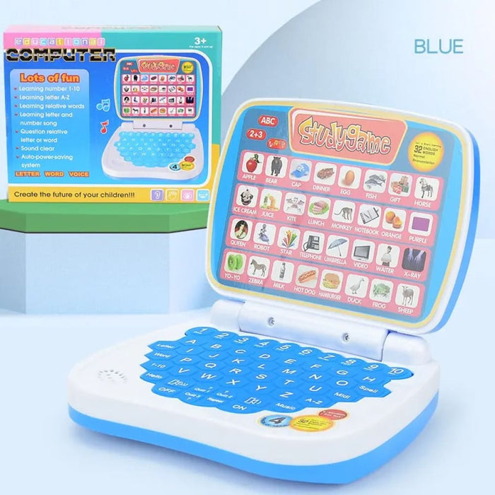 Kids English Learning Laptop Toy Abc Numbers Words Spelling