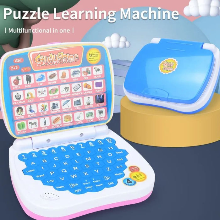 Kids English Learning Laptop Toy Abc Numbers Words Spelling