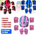 Kids Protective Gear Set Safety Helmet Wrist Elbow Knee