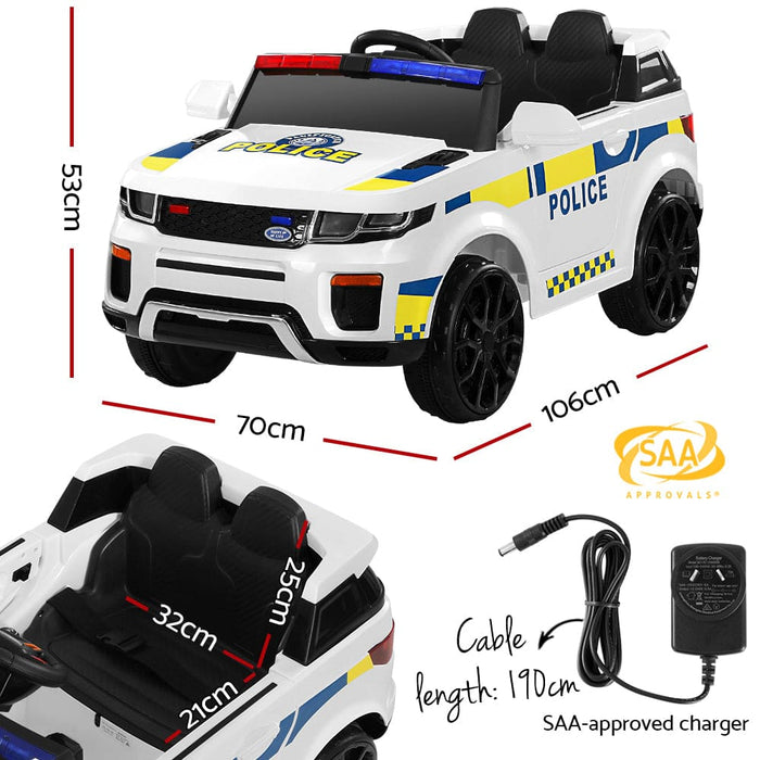 Kids Ride On Car Electric Patrol Police Toy Cars Remote