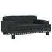 Kids Sofa Black 70x45x30 Cm Velvet Toklxki