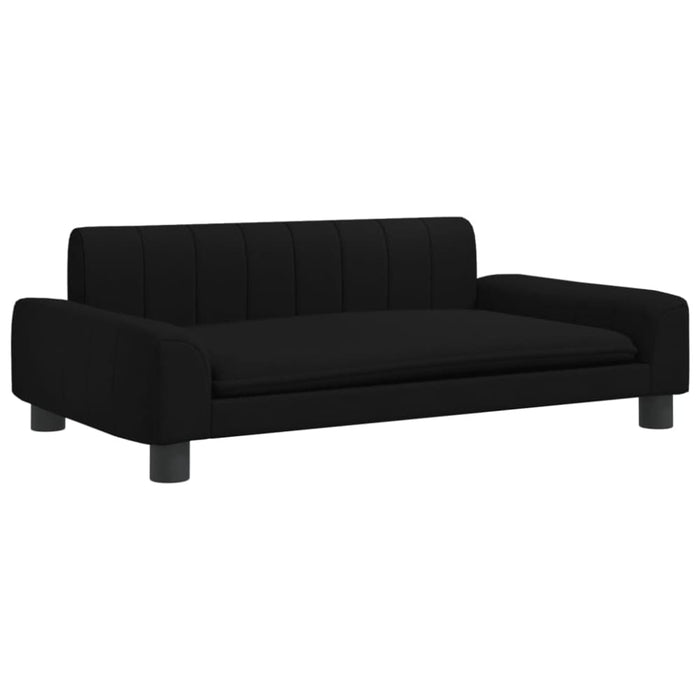 Kids Sofa Black 90x53x30 Cm Fabric Toklxlx