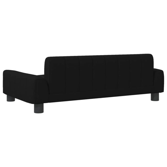 Kids Sofa Black 90x53x30 Cm Fabric Toklxlx