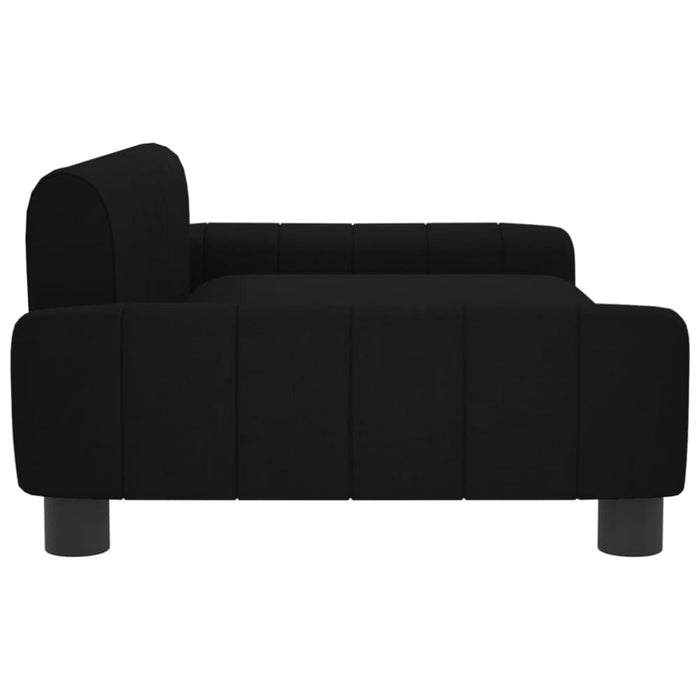 Kids Sofa Black 90x53x30 Cm Fabric Toklxlx