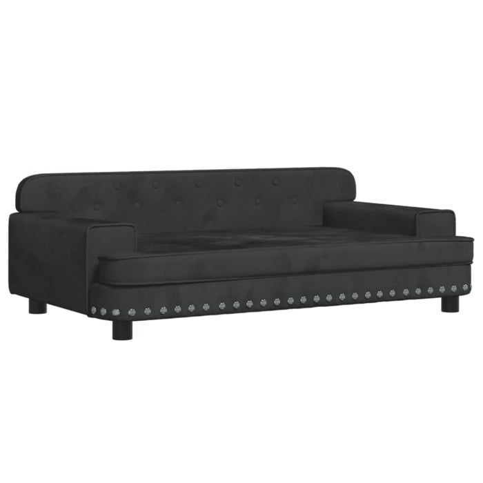 Kids Sofa Black 90x53x30 Cm Velvet Toklxnt