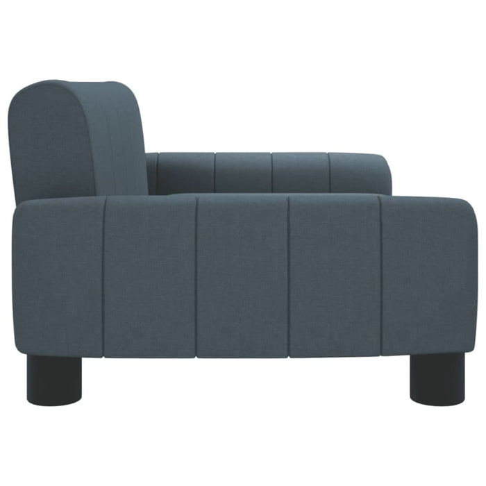 Kids Sofa Dark Grey 70x45x30 Cm Fabric Toklxib