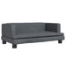 Kids Sofa Dark Grey 80x45x30 Cm Velvet Tokltbi