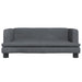 Kids Sofa Dark Grey 80x45x30 Cm Velvet Tokltbi