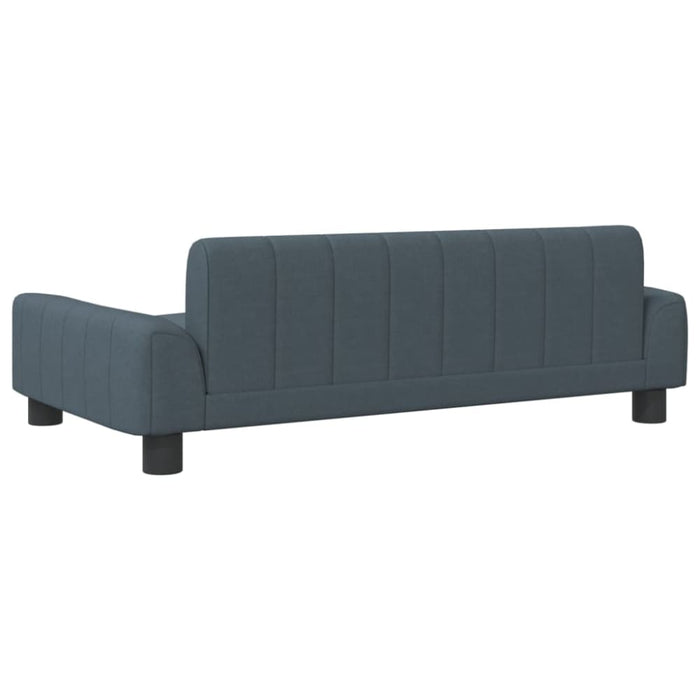 Kids Sofa Dark Grey 90x53x30 Cm Fabric Toklxpk