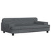 Kids Sofa Dark Grey 90x53x30 Cm Velvet Toklxno