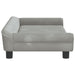 Kids Sofa Light Grey 100x50x26 Cm Velvet Tokltka