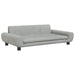 Kids Sofa Light Grey 100x54x33 Cm Velvet Tokltnb