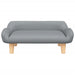 Kids Sofa Light Grey 70x40x24 Cm Fabric Tokltaa