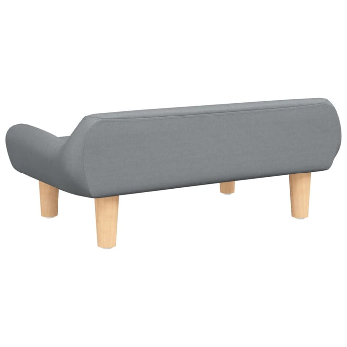 Kids Sofa Light Grey 70x40x24 Cm Fabric Tokltaa