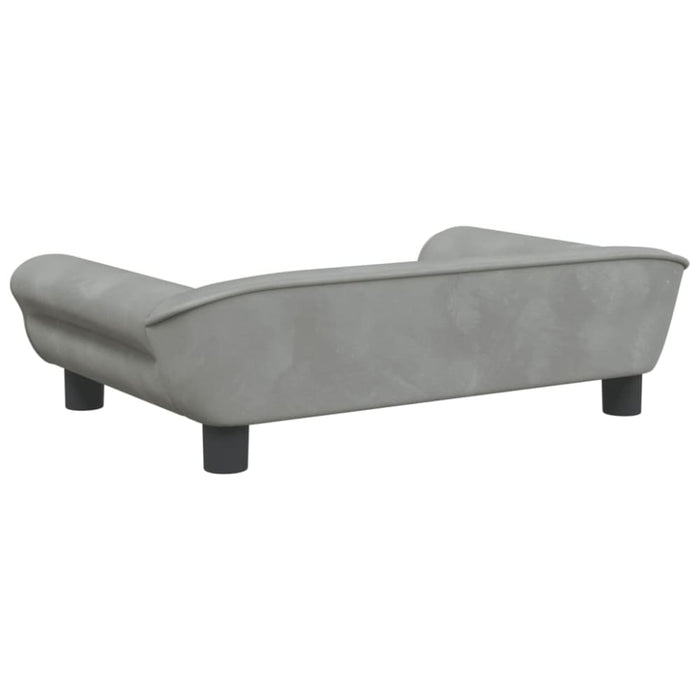 Kids Sofa Light Grey 70x45x26 Cm Velvet Toklabo