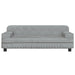 Kids Sofa Light Grey 90x53x30 Cm Velvet Toklxnb