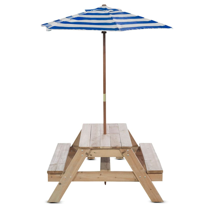 Kids Sunrise Sand & Water Table With Umbrella