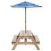 Kids Sunrise Sand & Water Table With Umbrella