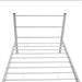King Single Size Bed Frame Grey Metal Xaianx