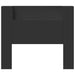 King Single Size Headboard Cabinet With Led Black