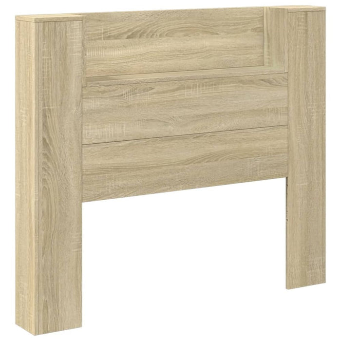 King Single Size Headboard Cabinet With Led Sonoma Oak