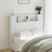 King Single Size Headboard Cabinet With Led White