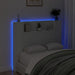 King Single Size Headboard Cabinet With Led White