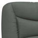 King Single Size Headboard Cushion Dark Grey 107 Cm Fabric