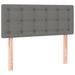 King Single Size Headboard Dark Grey 100x5x78/88 Cm Fabric